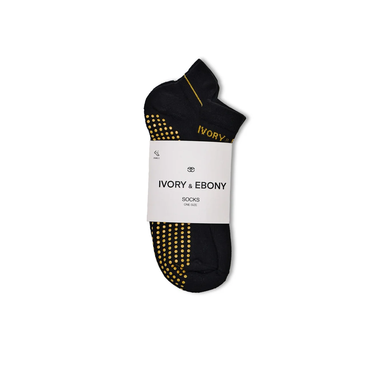 Anti-Slip Black Ankle Socks - Image 3