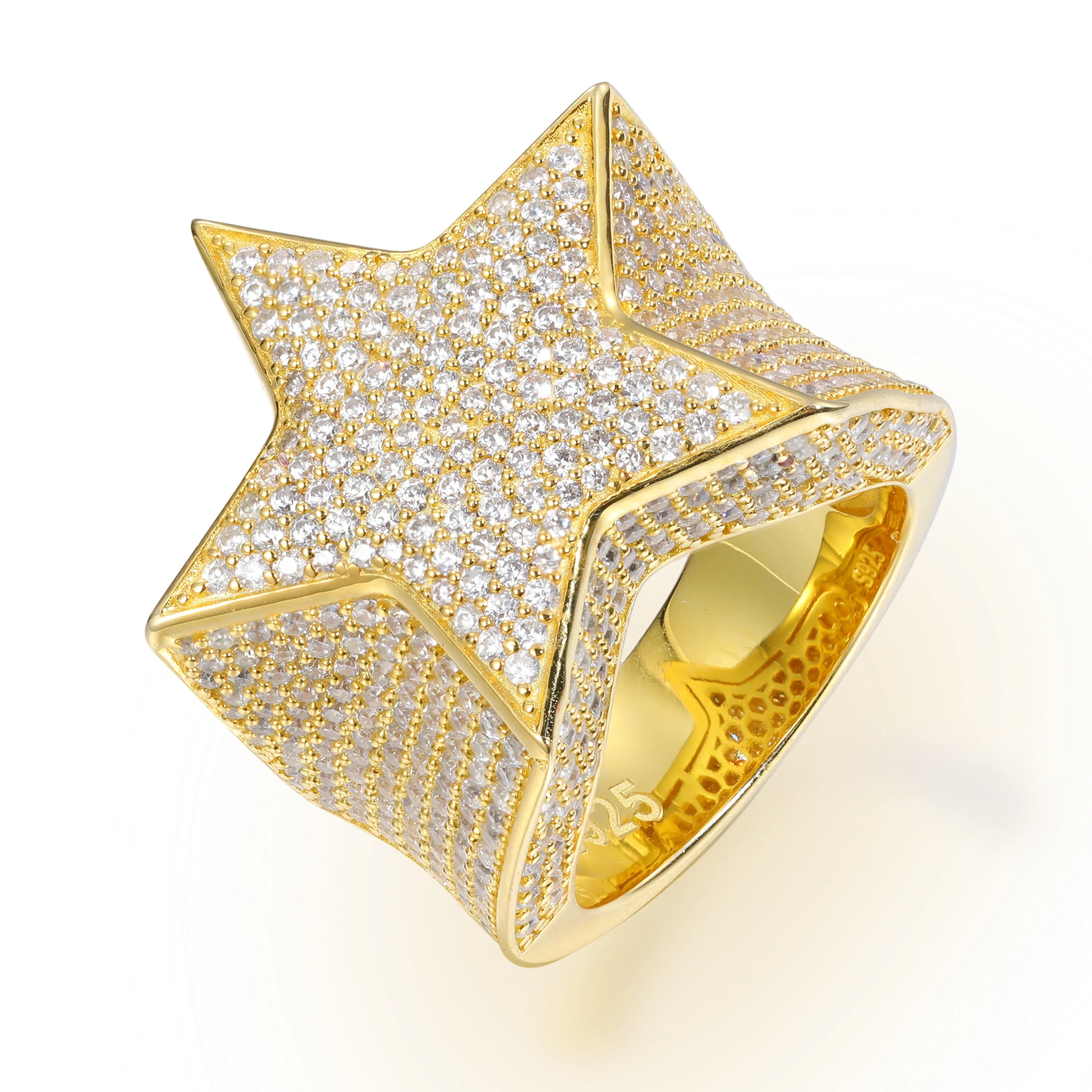 MOISSANITE STAR RING IN STERLING SILVER - Image 5