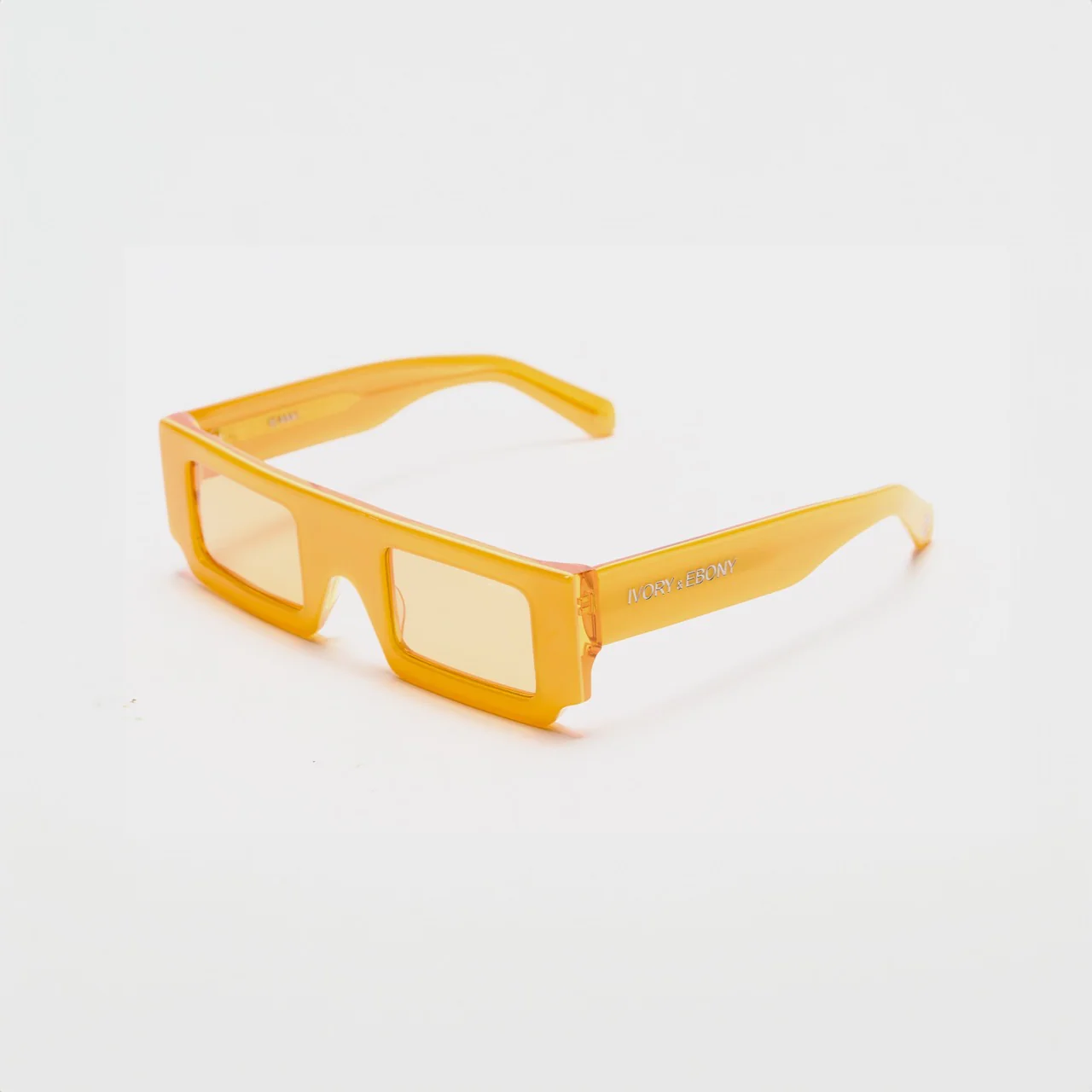 Summer Orange Rectangle Box Sunglasses - Image 3