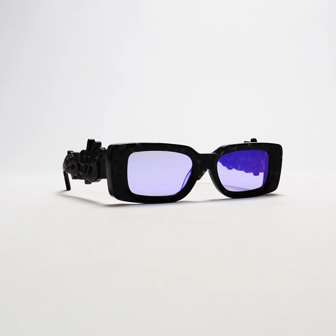 Purple Leopard Dollar Sunglasses - Image 3