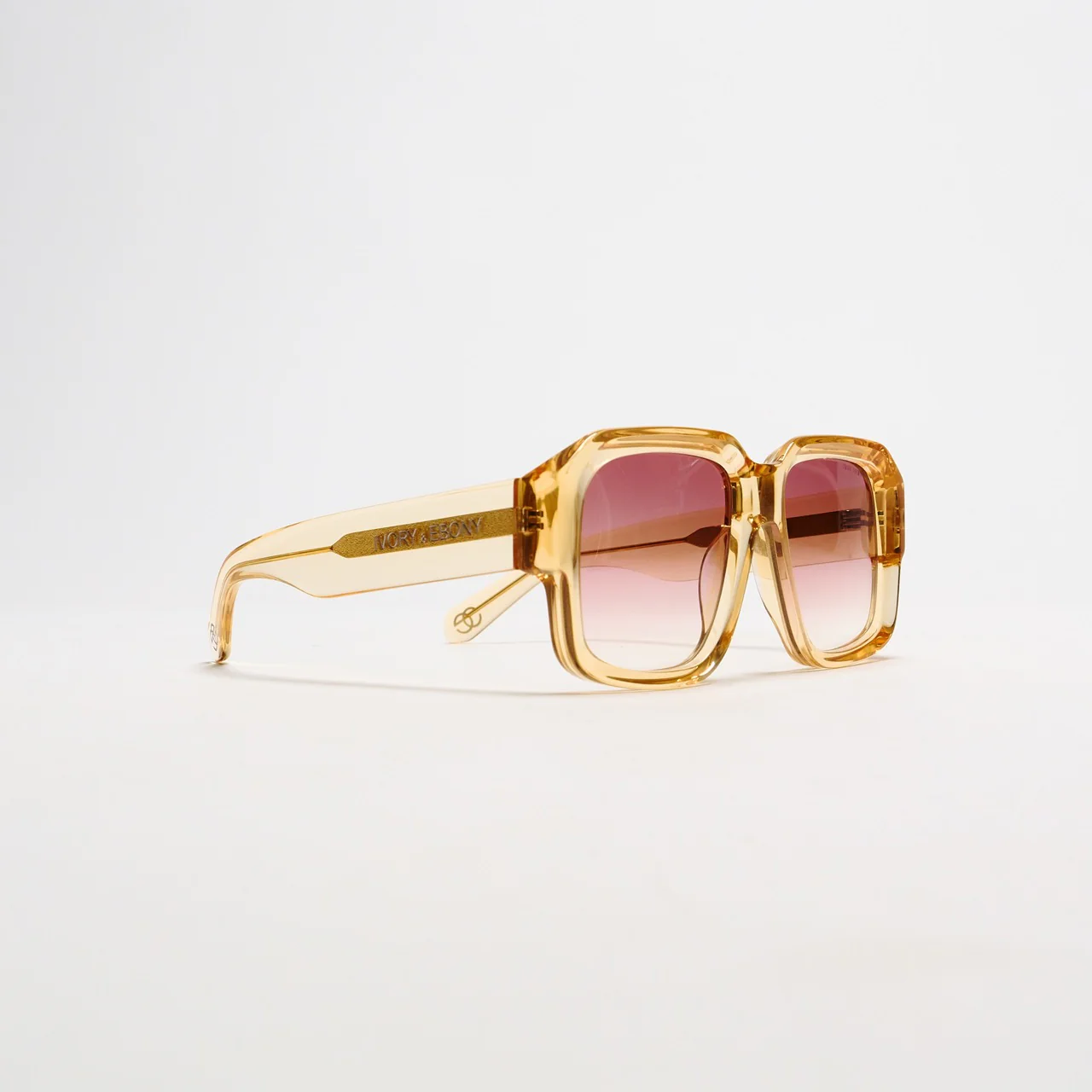 Retro Squared Orange Sunglasses - Image 4